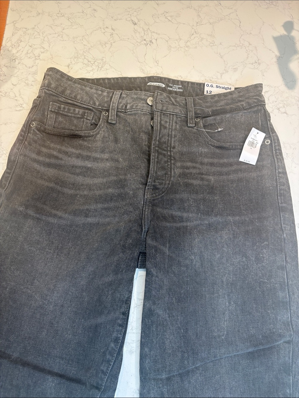 Men's Gray OG Straight Jeans - Unknown Brand